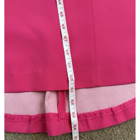 BCBG MaxAzria 'Surrey' ~ Pink Crepe Strapless Bustier Formal Gown 4 - Picture 7 of 16